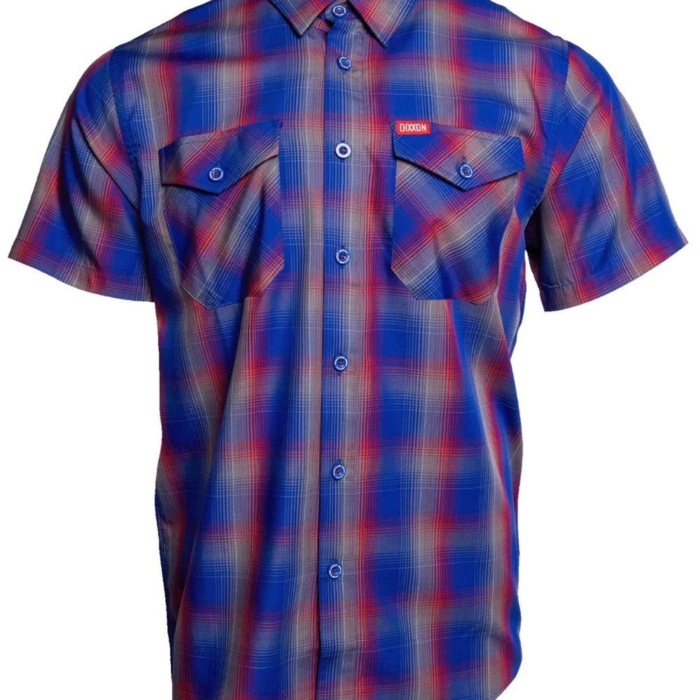 DIXXON Men's Vibrant Plaid Button Down Shirt